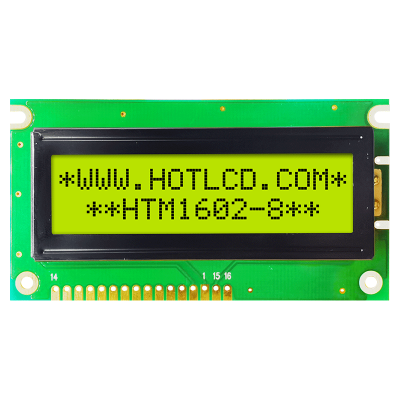 character LCD Modules model STN+ 2X16 yellow green backlight Arduino display