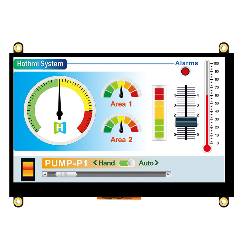 7 Inch TFT LCD Display With Capacitive Touchscreen