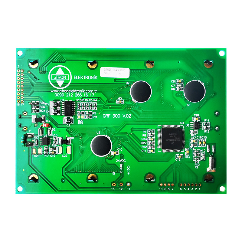 128X64 Graphic LCD Module | STN- Blue Display with White Backlight and Negative Voltage