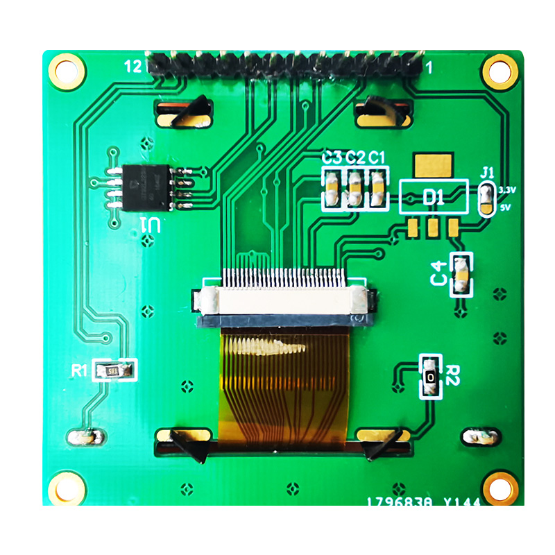 128X64 graphic LCD module FSTN + white backlight display with Chinese and English font library