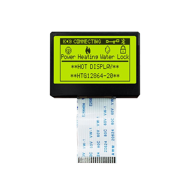 128 X 64 Graphic LCD Module With STN+Yellow-Green Backlight