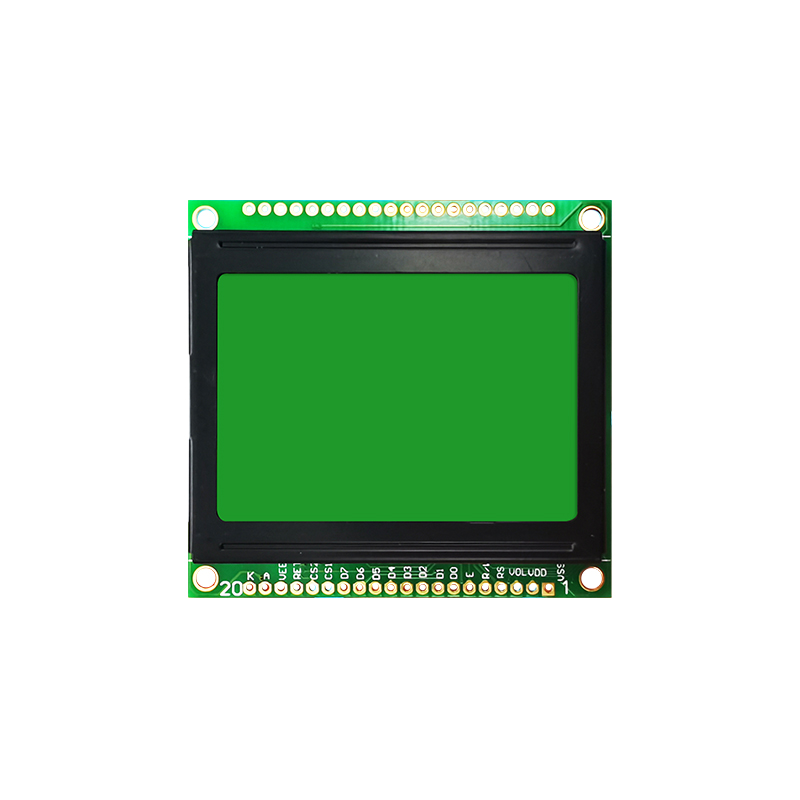 128X64 Graphic LCD Module STN+ Yellow/Green Display with Yellow/Green Backlight