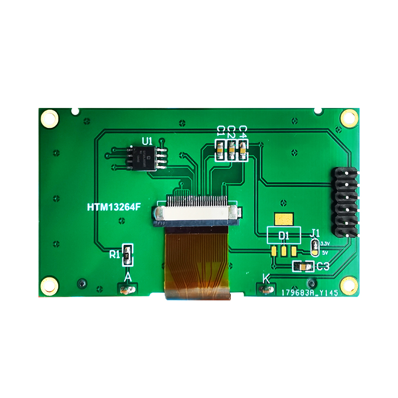 132x64 Graphic LCD Module | FSTN+ display with white backlight and negative voltage with Chinese and English fonts