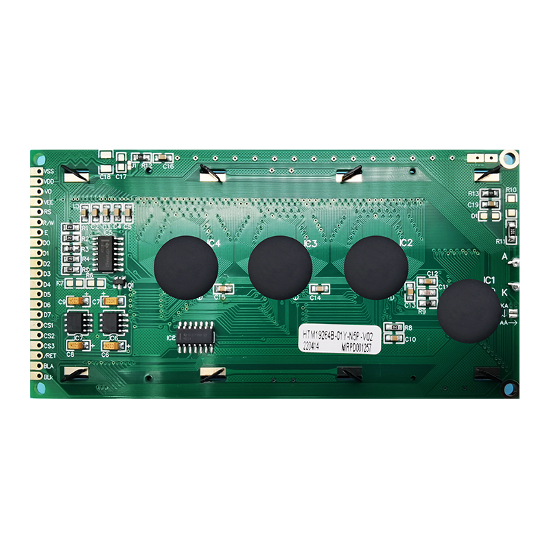 192X64 Graphic LCD Module STN + Yellow/Green Display with Yellow/Green Backlight