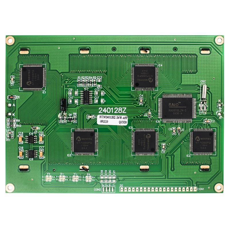 5.1 inch 240X128 Graphic LCD Module STN - Blue Display with White Backlight