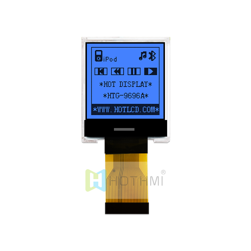 Graphic COG LCD MODULES 1.4inch 96X96 FSTN + Display with Blue Side Backlight