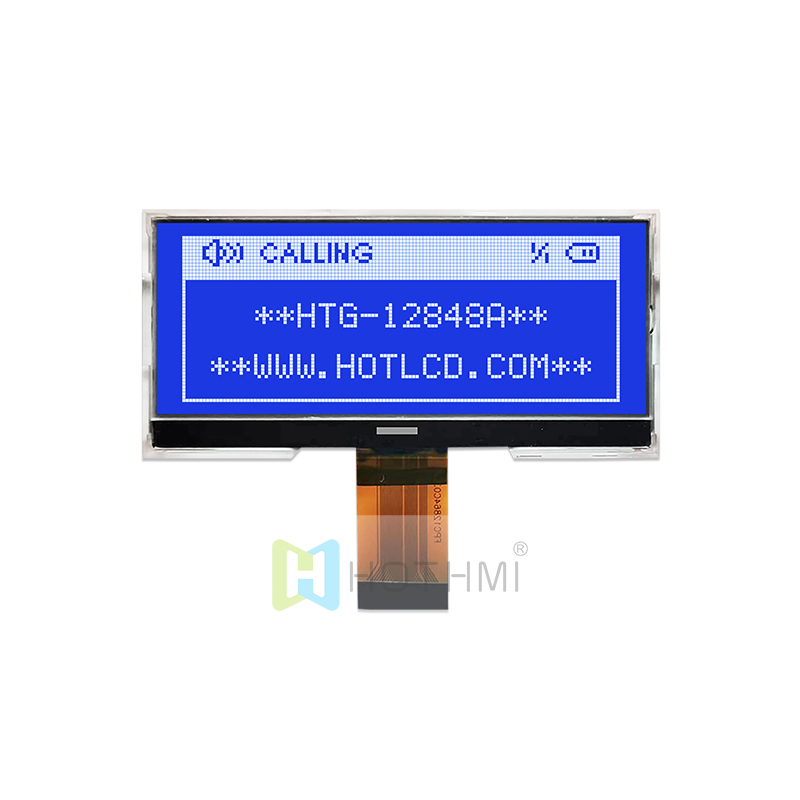Graphic COG LCD MODULES 128X48 STN - Blue Display with White Backlight