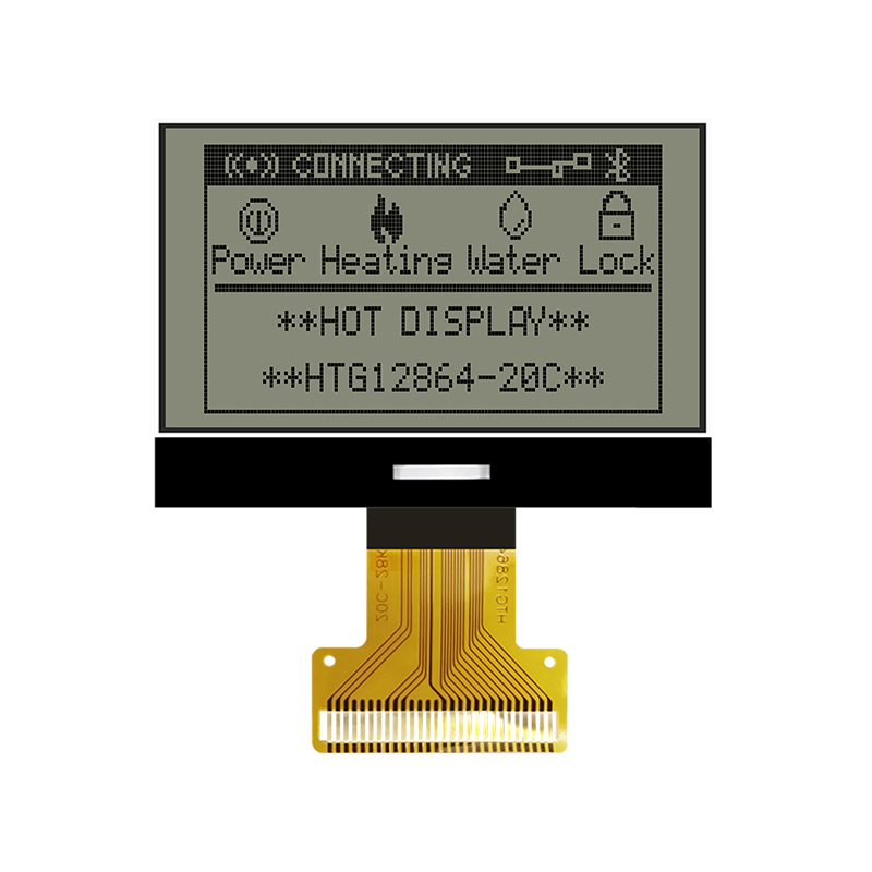 COG LCD MODULES 2”128X64 Graphic FSTN+ Display with White Side Backlight