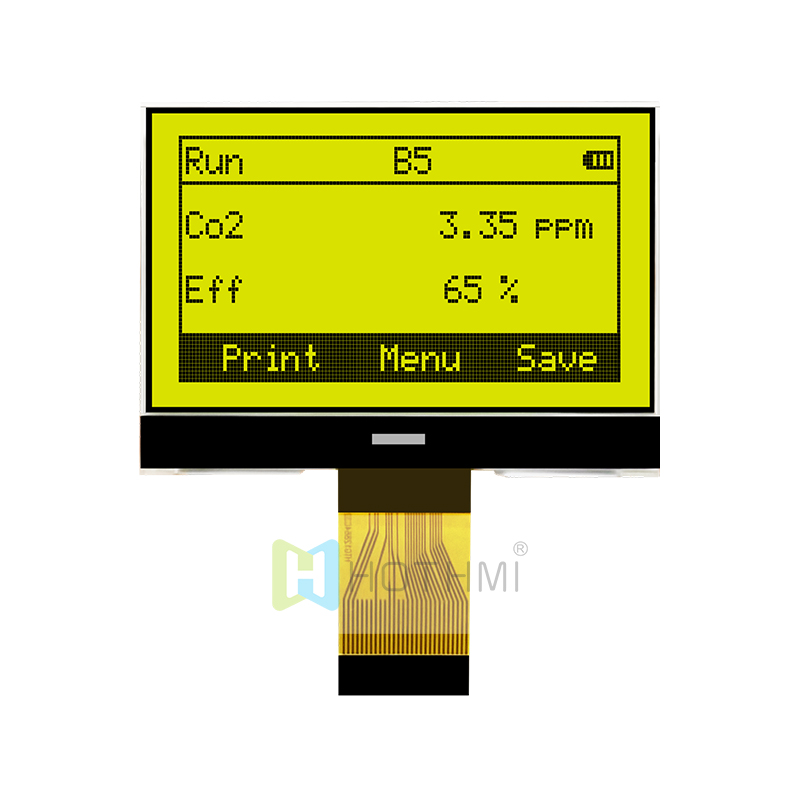 COG LCD MODULES 2.4inch 128x64 Graphic STN + Yellow/Green Display With Yellow/Green Backlight
