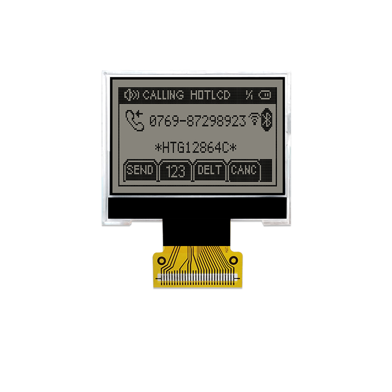 COG graphic dot matrix 1.7" 128X64 FSTN+ Display With Side White Backlight