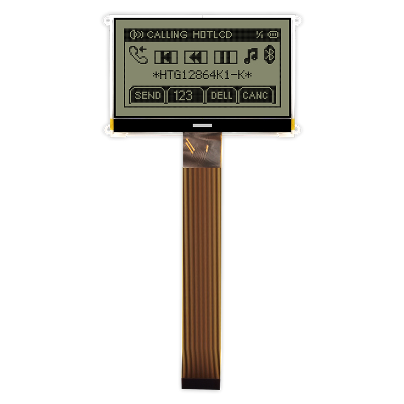 Graphic COG LCD 3.1inch 128X64 | FSTN+ Display with White Side Backlight + Mounting Holes