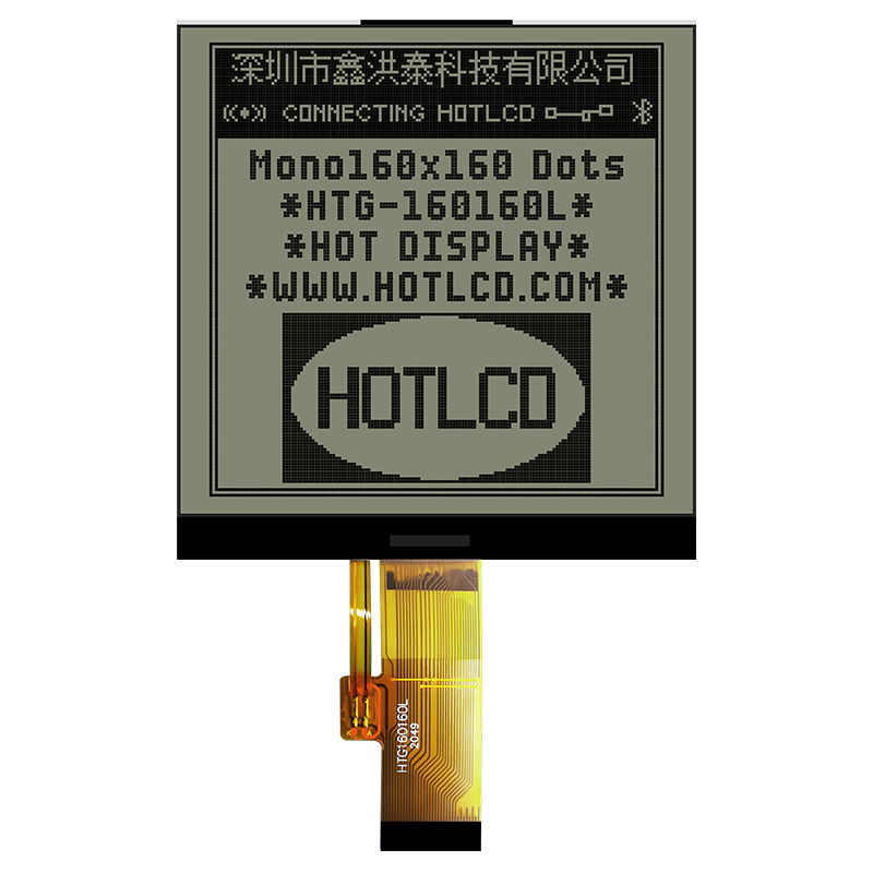 COG LCD Modules 4.6inch 160x160 | FSTN+ Display with White Side Backlight