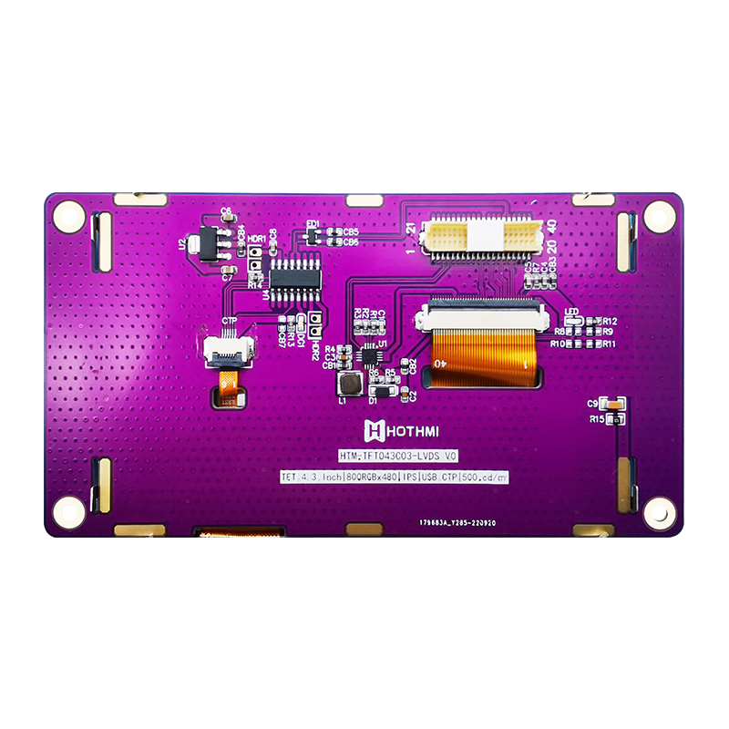 4.3 Inch 800x480 TFT LCD Module With LVDS Interface