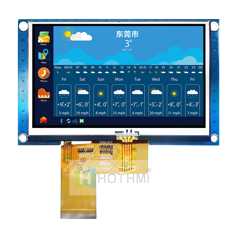 4.3 Inch IPS TFT LCD Display Module With 800x480 Resolution