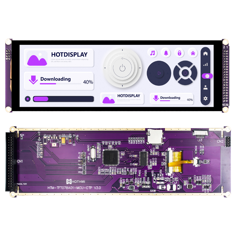 7.84 inch capacitive touch TFT long LCD module 400x1280 pixel capacitive touch MCU Arduino display