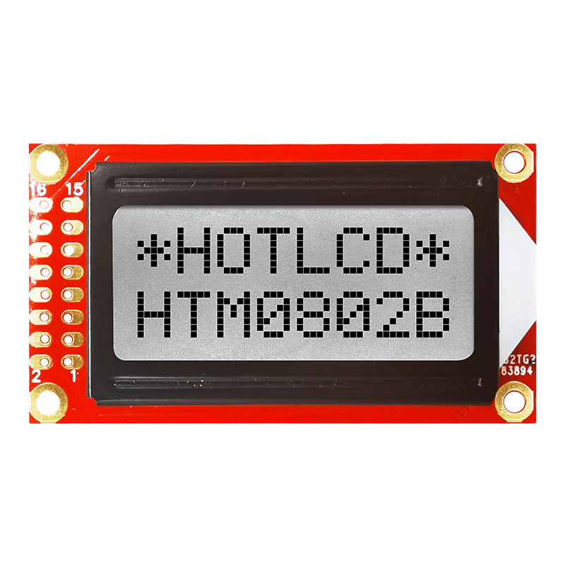 Character LCD Modules |2x8 FSTN + Gray Display with White Side Backlight ST7066U Arduino