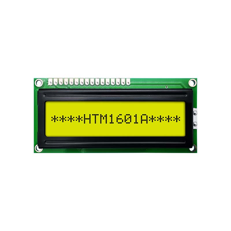 16x1 Character LCD Modules | STN+ Gray with Yellow/Green Backlight