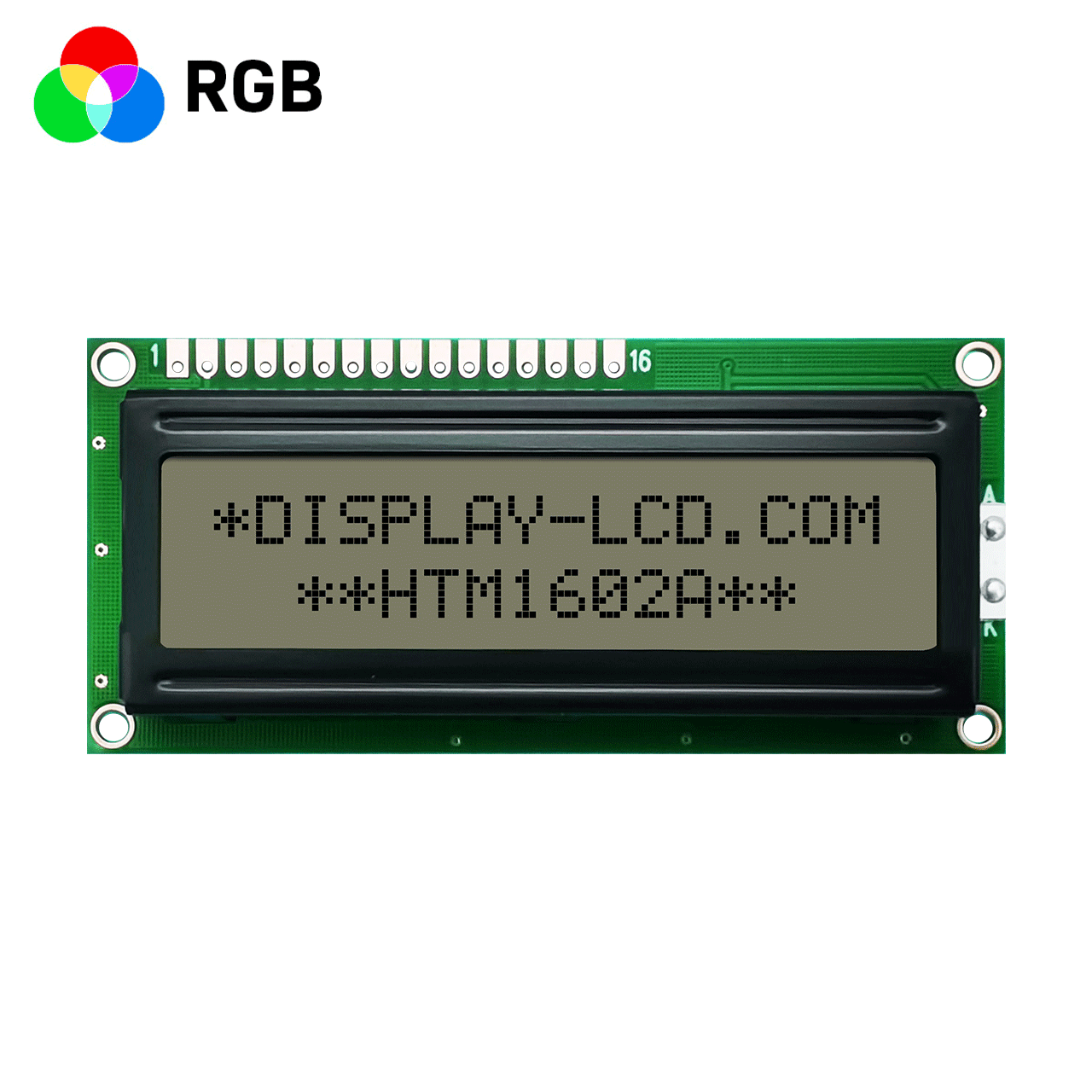 Character LCD Module |2X16 FSTN+ with RGB Backlight Display-Arduino