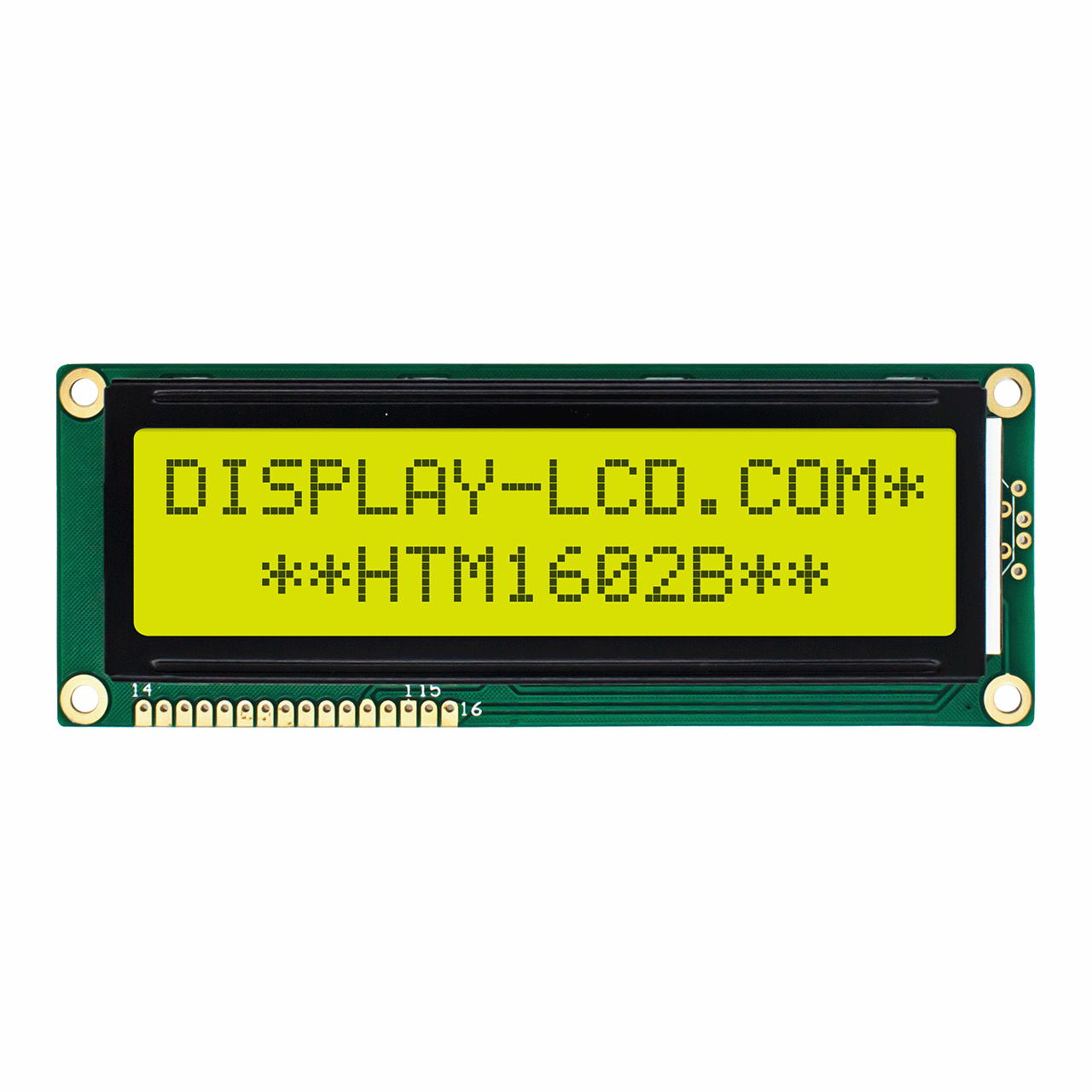Character LCD Modules |1602 STN+ Yellow/Green with Side Yellow/Green Backlight-Arduino