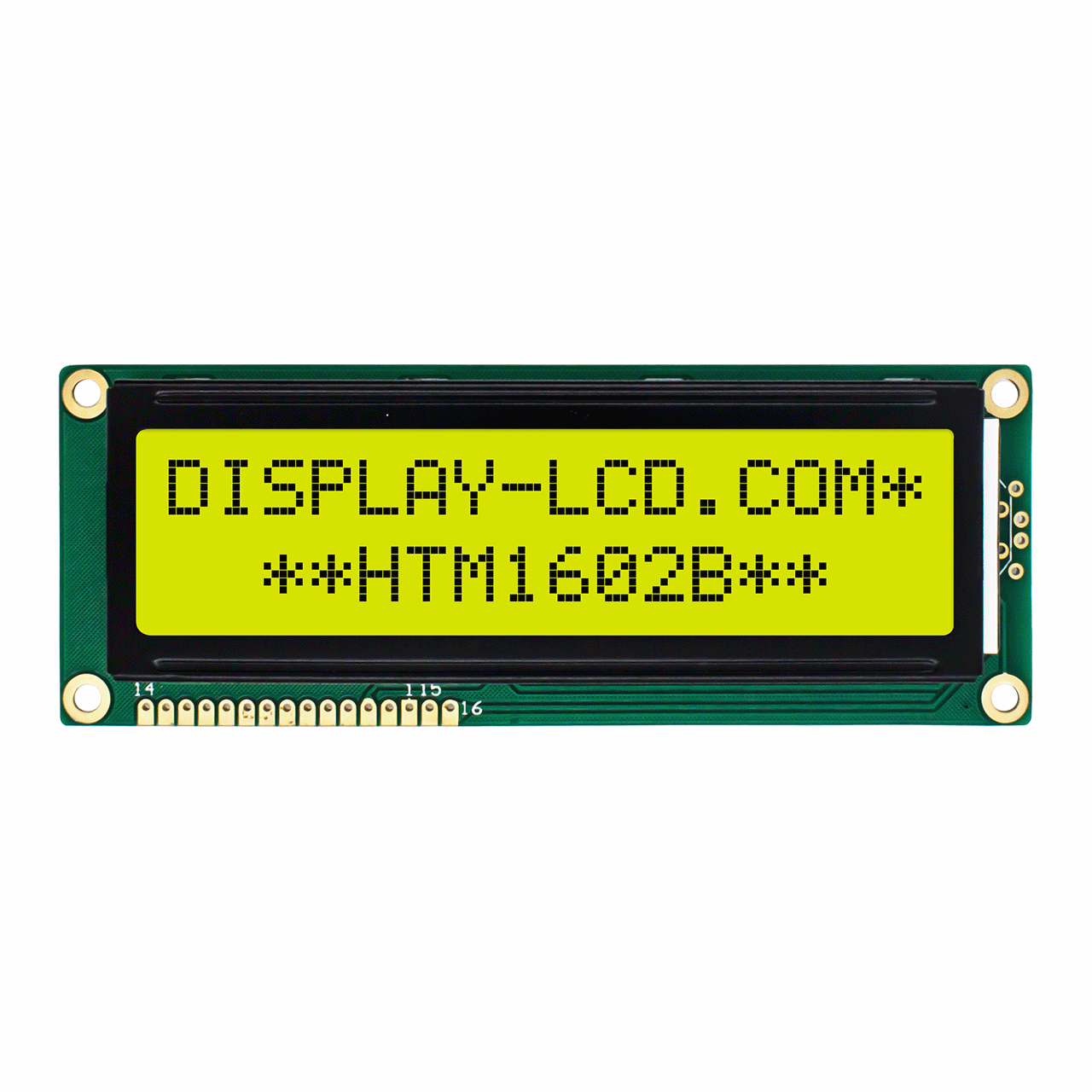 Character LCD Module |2X16 STN+ Gray Display with yellow/green Side Backlight Display-Arduino
