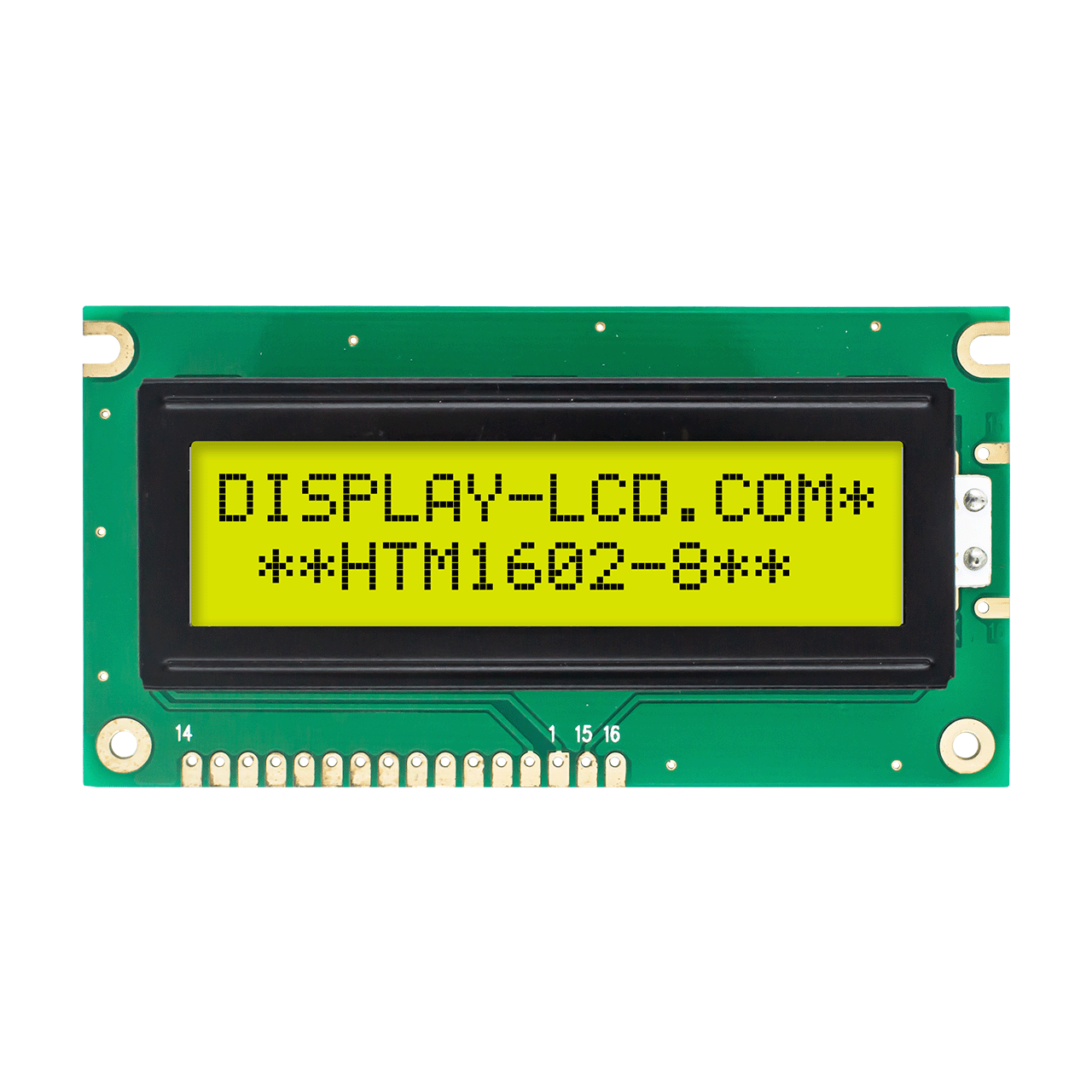 Character LCD Module |2X16 STN+ Gray Display with yellow/green Side Backlight Display-Arduino