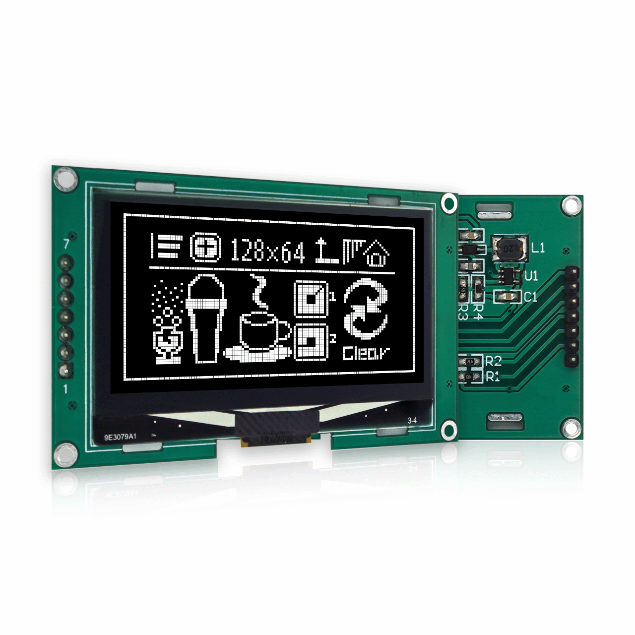 2.42 inch 128x64 White Graphic OLED Module MONO DISPLAY SSD1309
