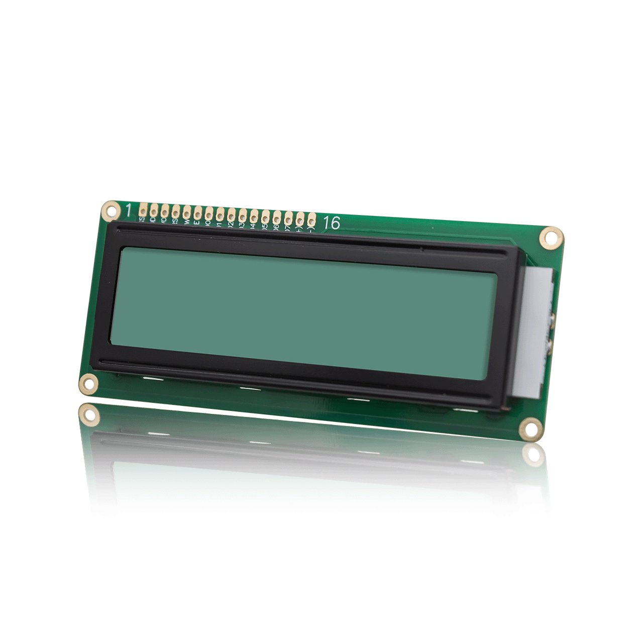 2x16 Dot Matrix Character LCD Module With Yellow-Green Backlight