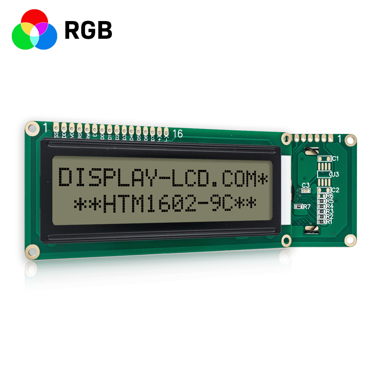 Character LCD Modules |2X16 FSTN+ with RGB Backlight-Arduino