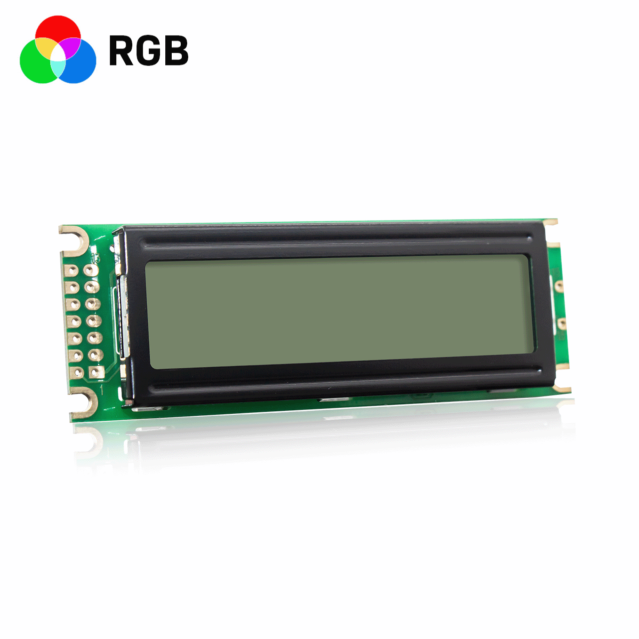 Character LCD module monochrome display 16x2 characters FSTN+ with RGB yellow, green and blue backlight-Arduino