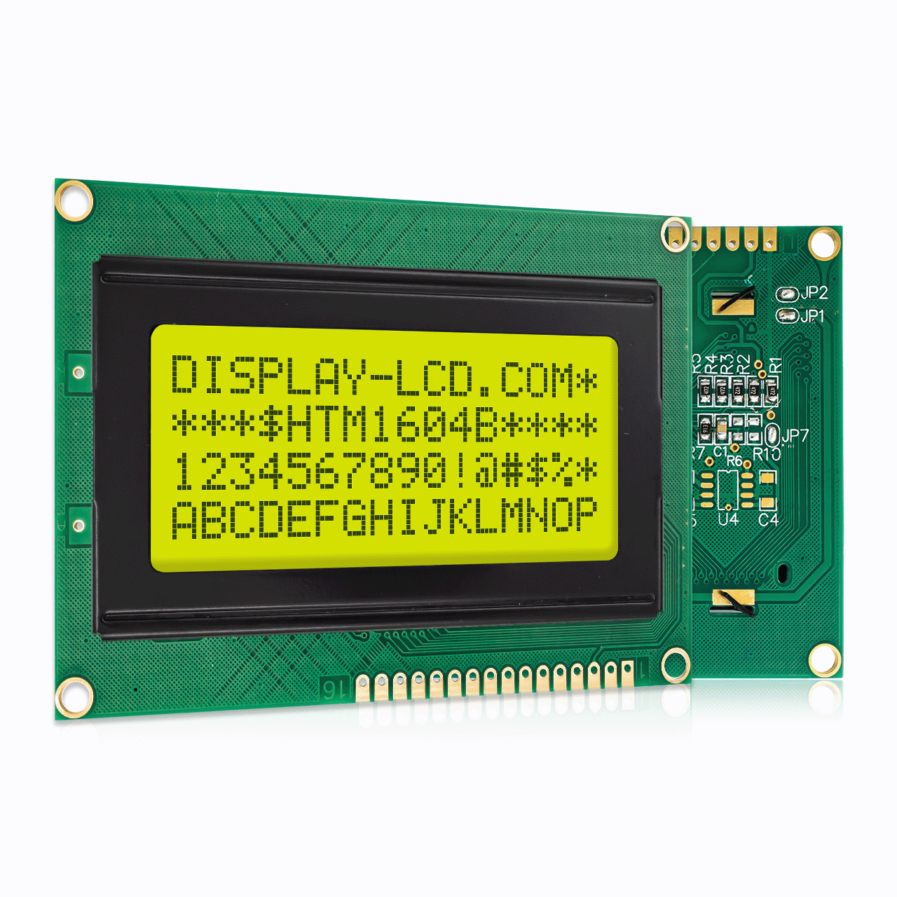 Character LCD Module |4x16 STN(+)Y/G MONO Display with Yellow/green Side Backlight | Arduino | MCU Interface | ST7066U Controller