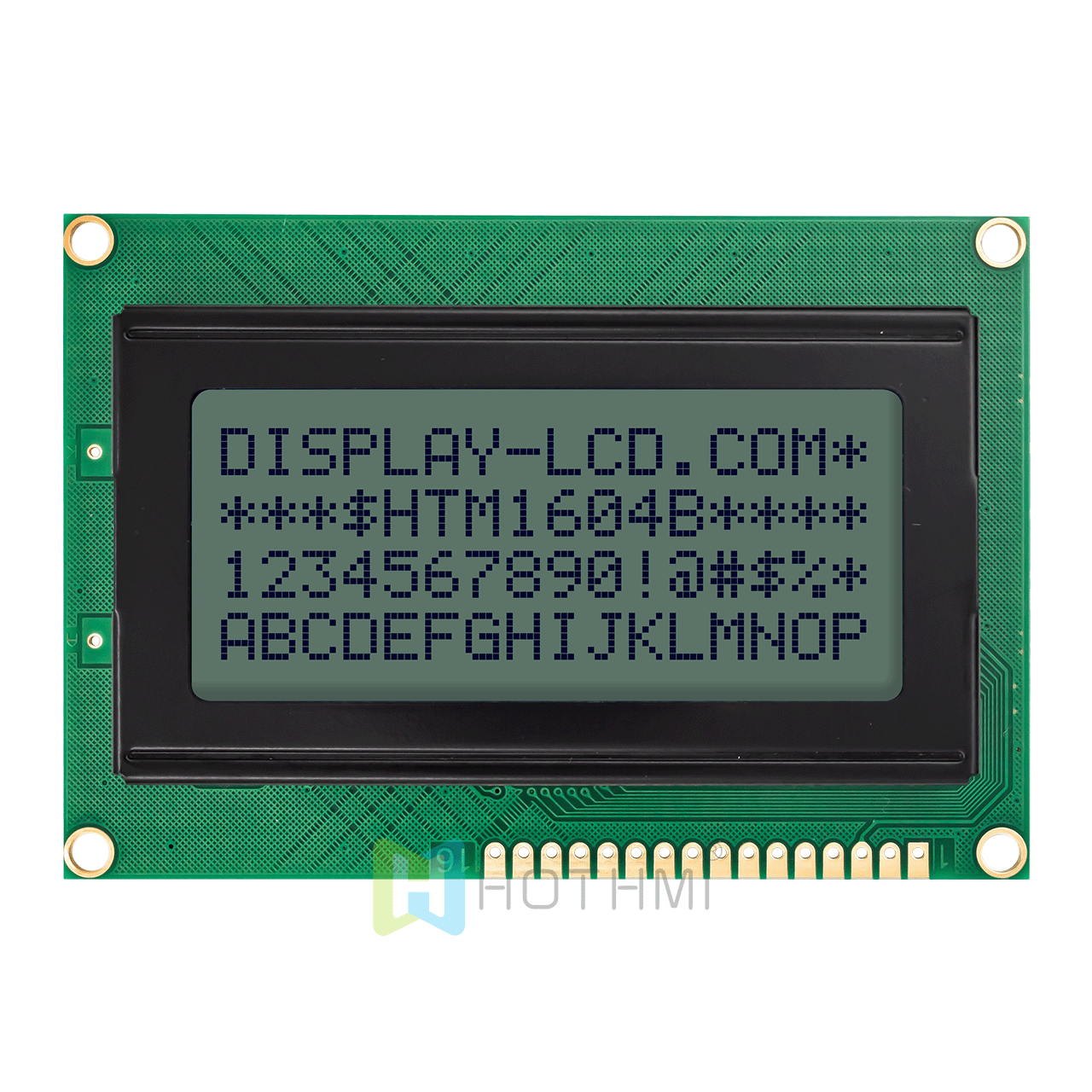 16x4 Charactrt LCD Module | STN(+)With Yellow-Green Backlight