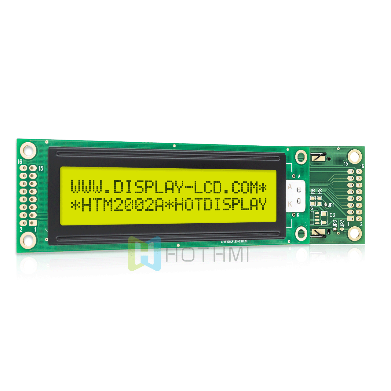character LCD Module|Arduino | 2X20 STN monochrome yellow/green display with yellow/green backlight | 5.0V