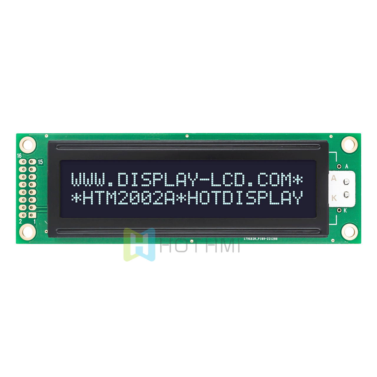 character LCD Module |2X20 monochrome DFSTN-white backlight | white text display on black background | Arduino | 5.0v