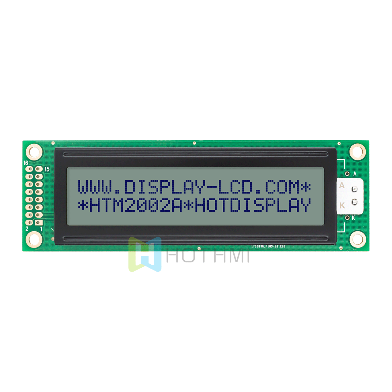 20 x 2 Character LCD Module | Blue Pixels On White Background For Arduino