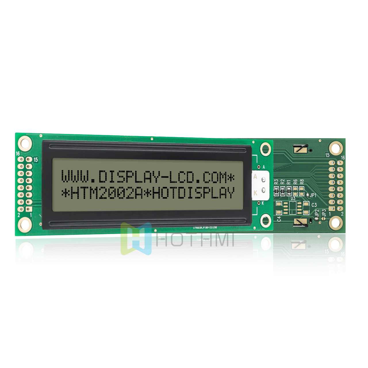 character LCD modules |2X20 FSTN gray RGB display, red, green and blue backlight | Transmissive display | ST7066U controller | Arduino