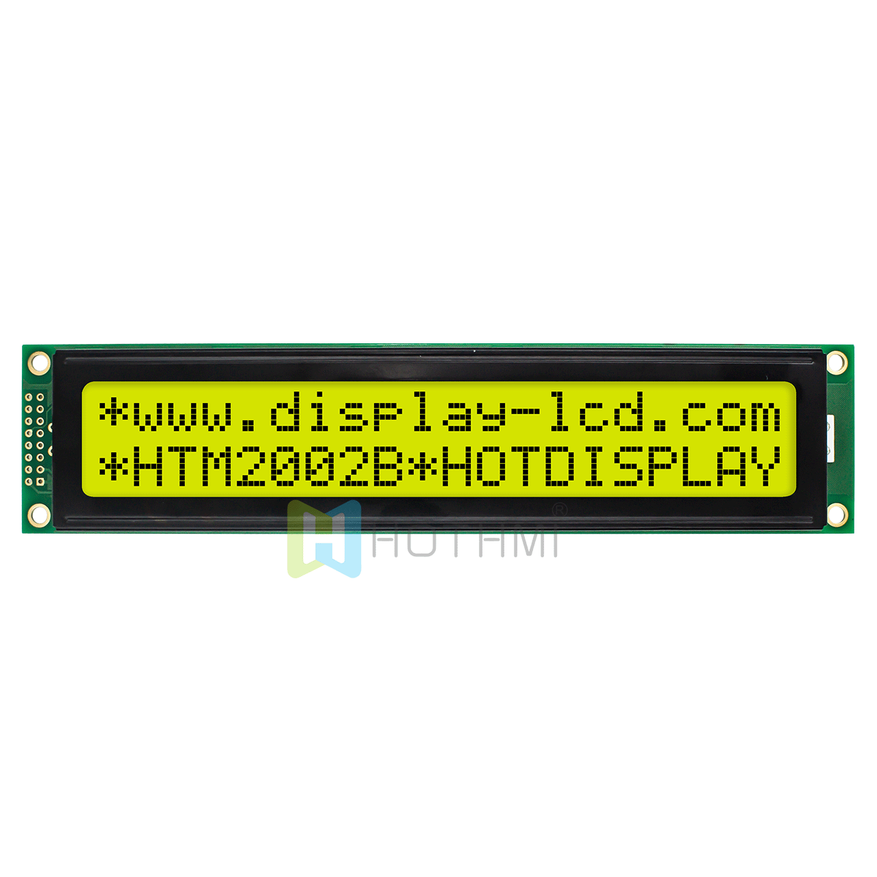 20x2 Character LCD | STN+ Display With yellow-green Backlight