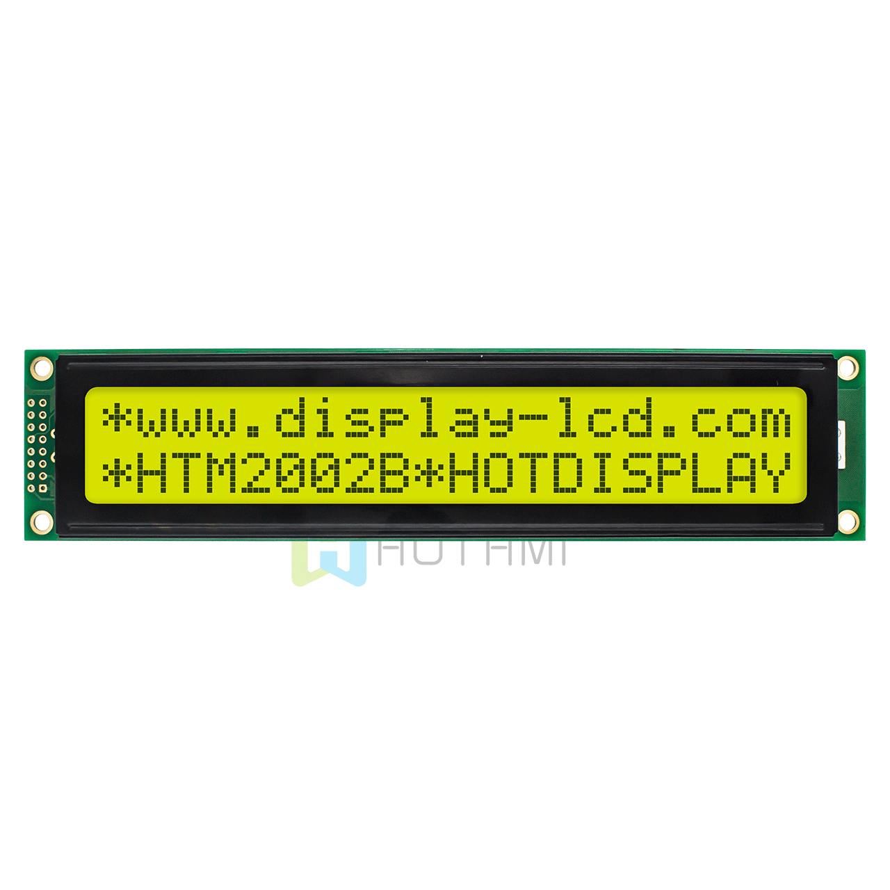 4x20 Character LCD Display Module With Yellow-Green Backlight