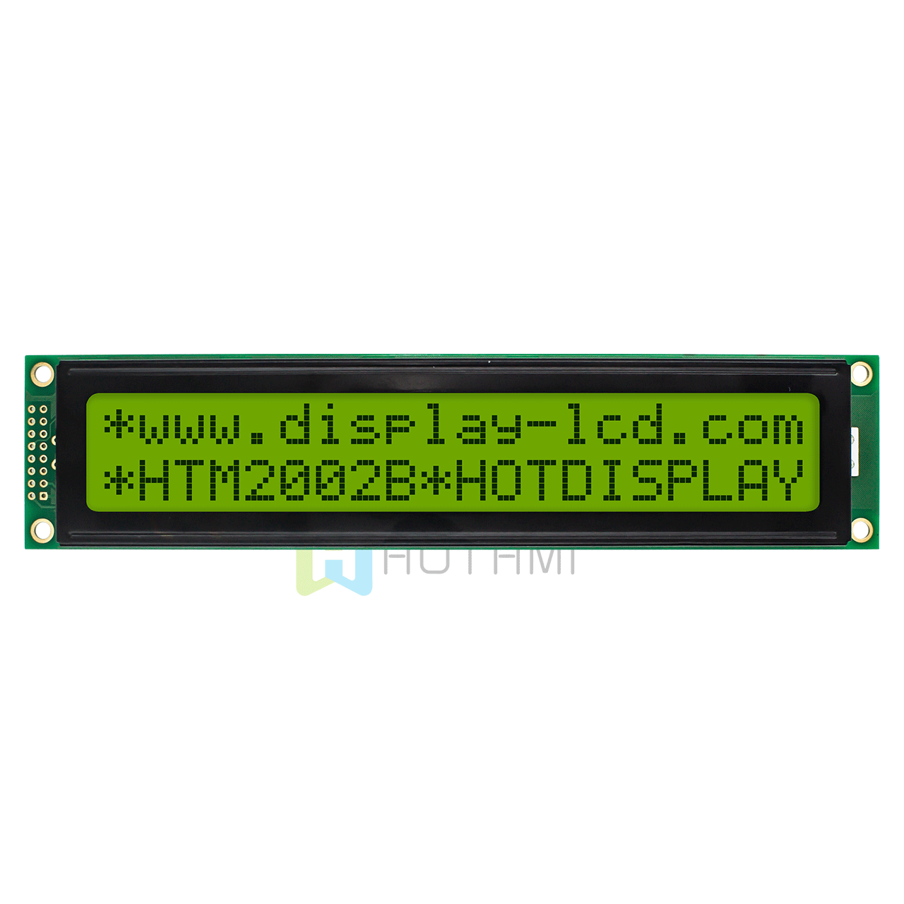 4x20 Character LCD Display Module With Yellow-Green Backlight