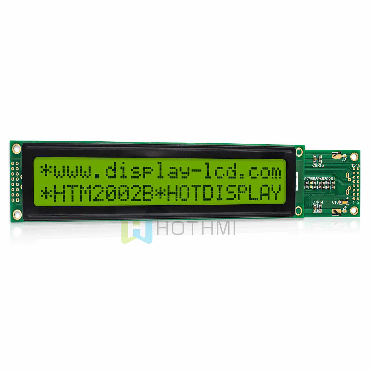 4x20 Character LCD Display Module With Yellow-Green Backlight