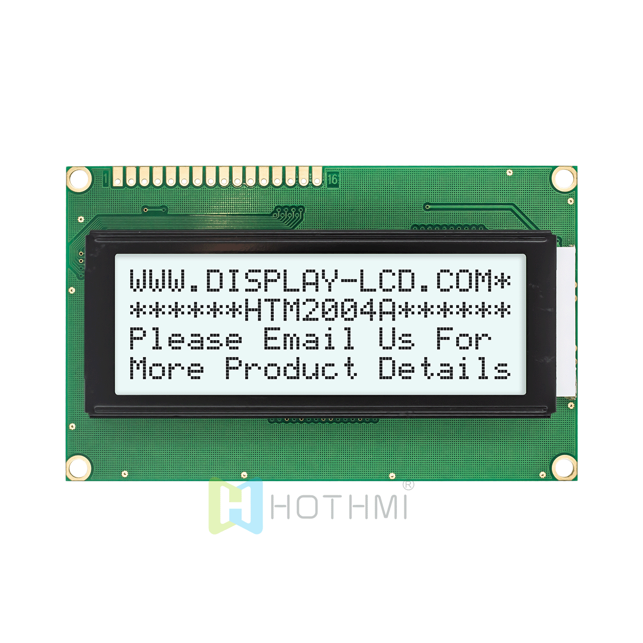 character LCD module |20x4 | Monochrome FSTN + | With white side backlight | Arduino display | Transflective | Arduino | Gray characters on white background | 3.3v/5.0v