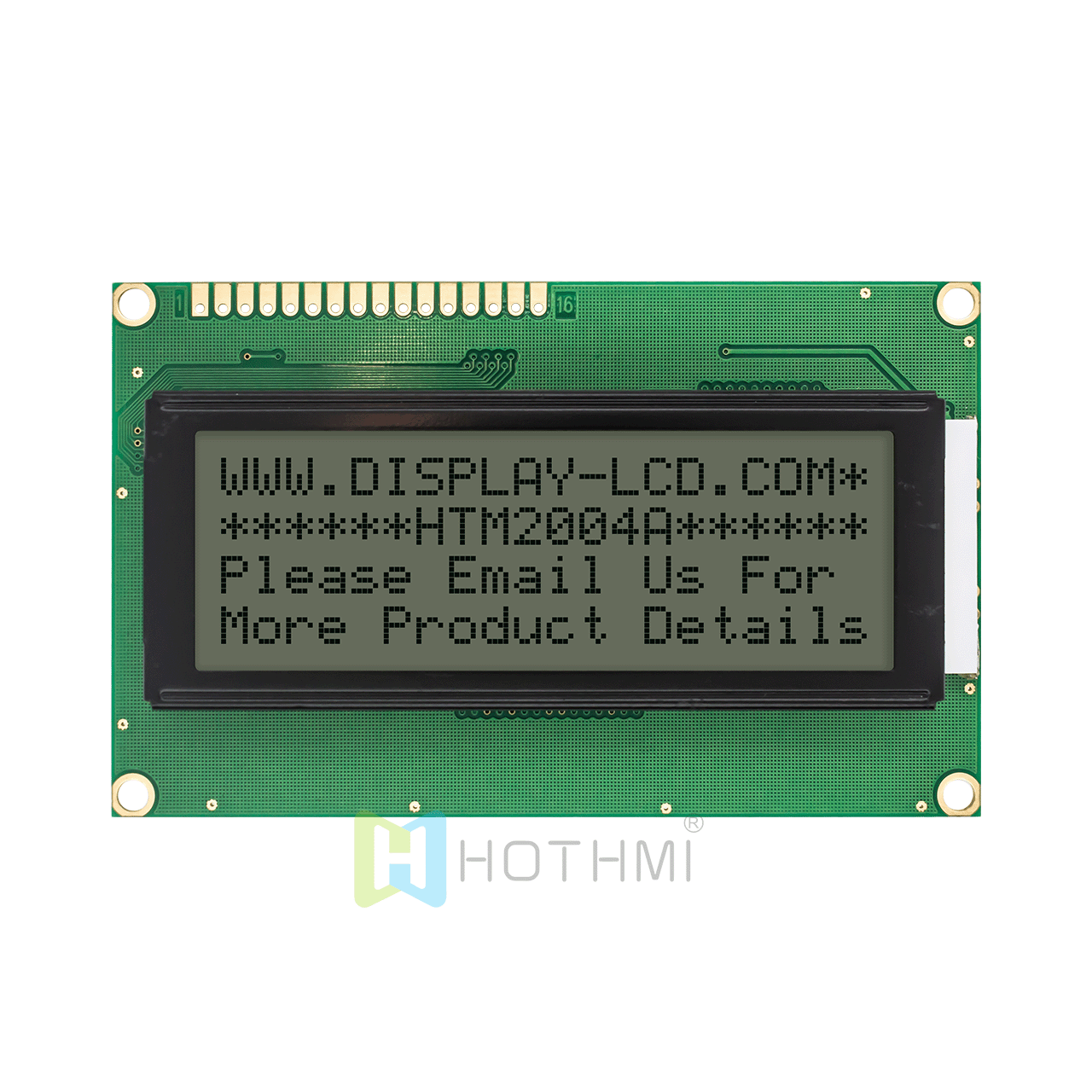 character LCD module |20x4 | Monochrome FSTN + | With white side backlight | Arduino display | Transflective | Arduino | Gray characters on white background | 3.3v/5.0v