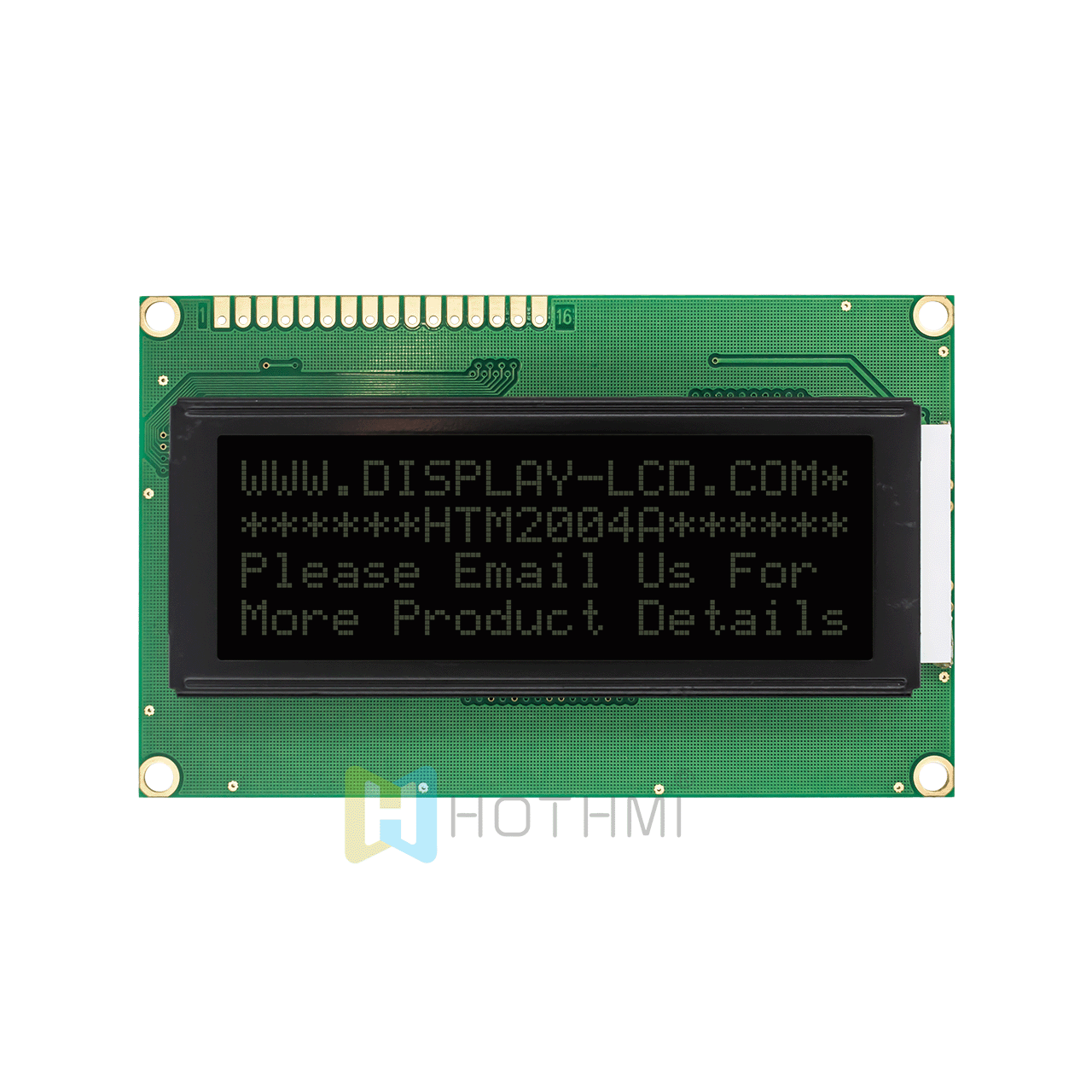 character LCD module |20x4 | Monochrome DSTN - | With white side backlight | Arduino display | Transflective | White text on black background | 3.3v/5.0v | ST7066 control