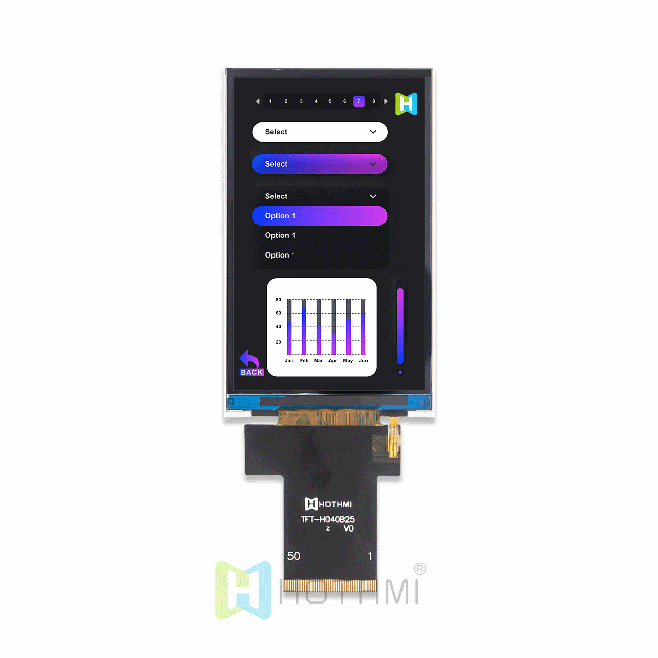 4-inch TFT LCD Display | 480x800 ILI9806 Driver IC