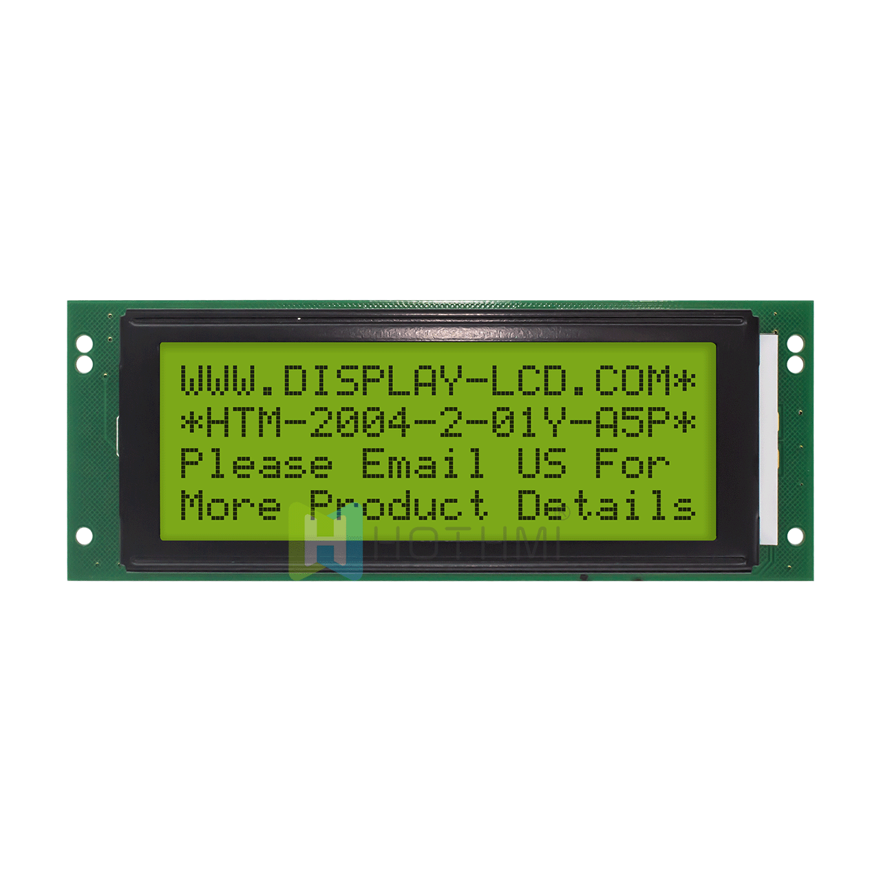 4X20 Character LCD Module/Monochrome Transflective/STN+ Yellow-Green Display/With Yellow-Green Backlight/Arduino Display/ST7066U Controller