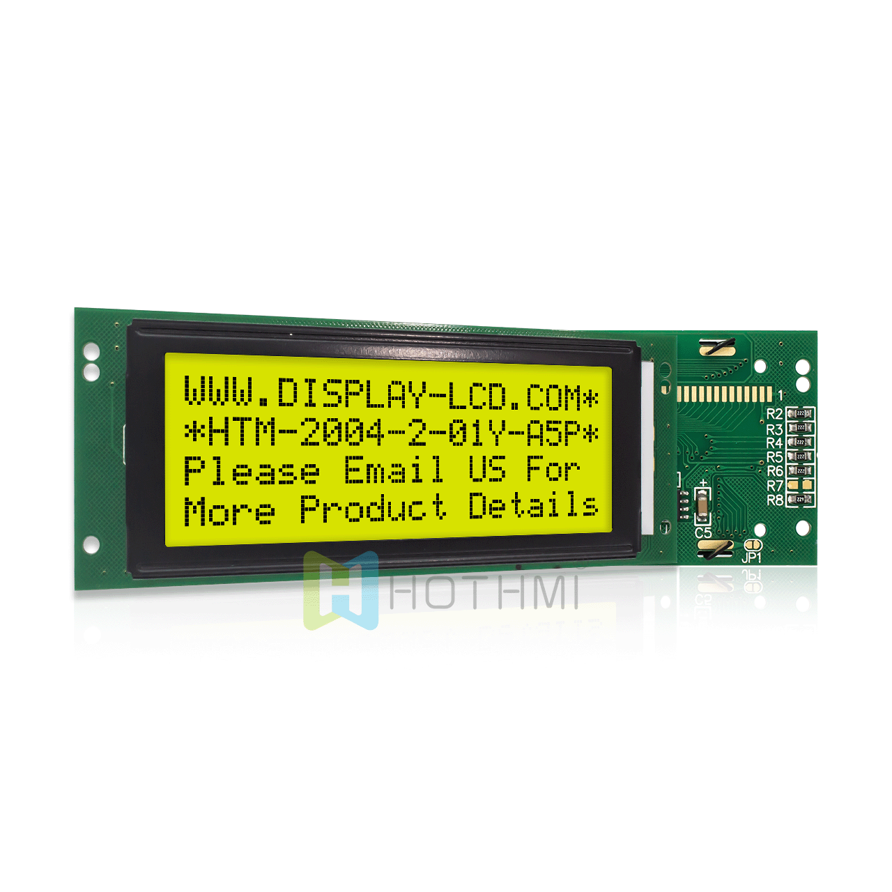 4X20 Character LCD Module/Monochrome Transflective/STN+ Yellow-Green Display/With Yellow-Green Backlight/Arduino Display/ST7066U Controller