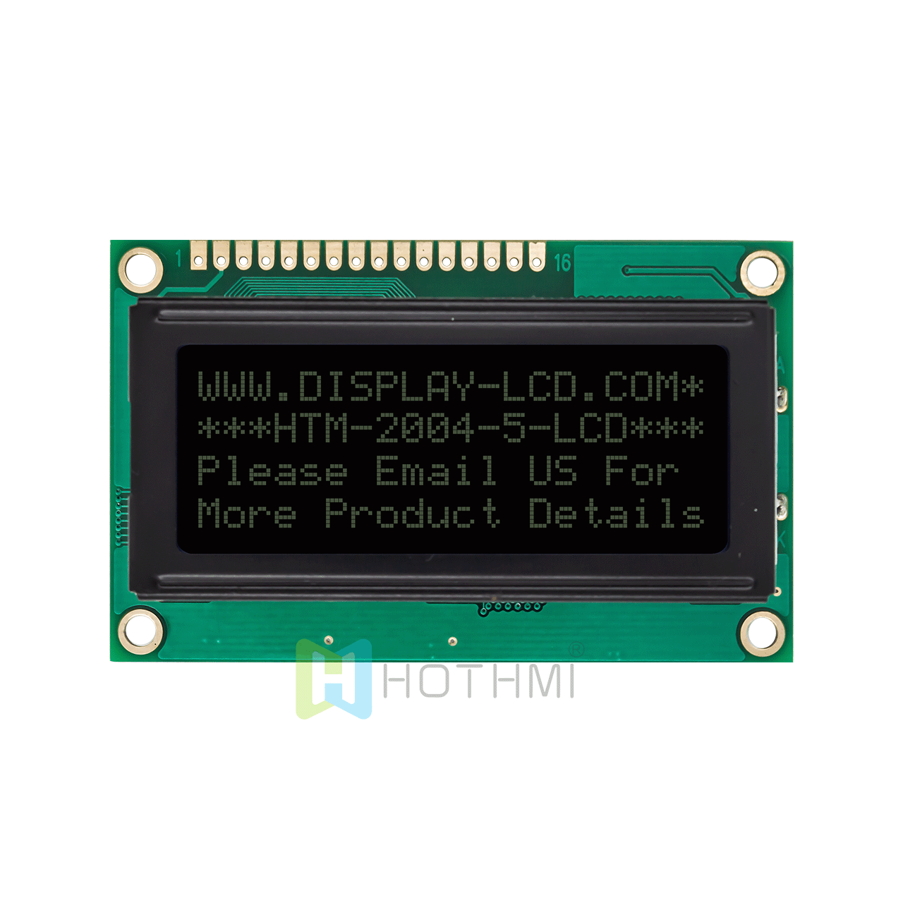 4x20 Character LCD Display | DFSTN- Black Background With White Backlight