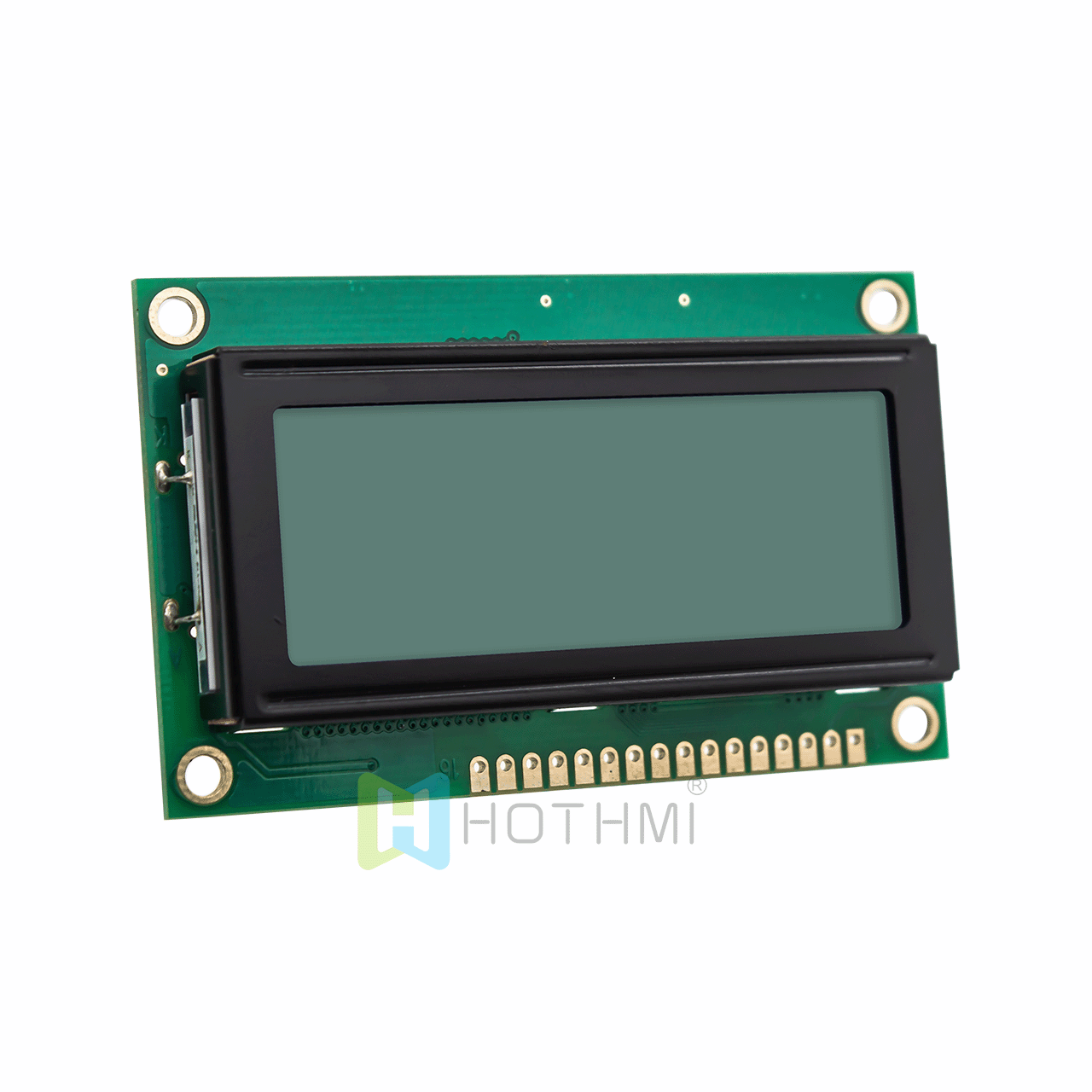 4X20 character LCD module/ monochrome 5.0v/STN positive display/white backlight/Arduino/transflective LCD display/grey background with blue characters