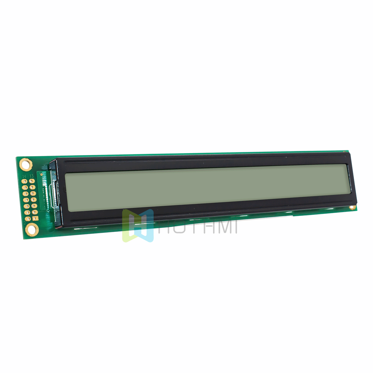 40x2 Character LCD Module | Blue Pixels On Gray Background