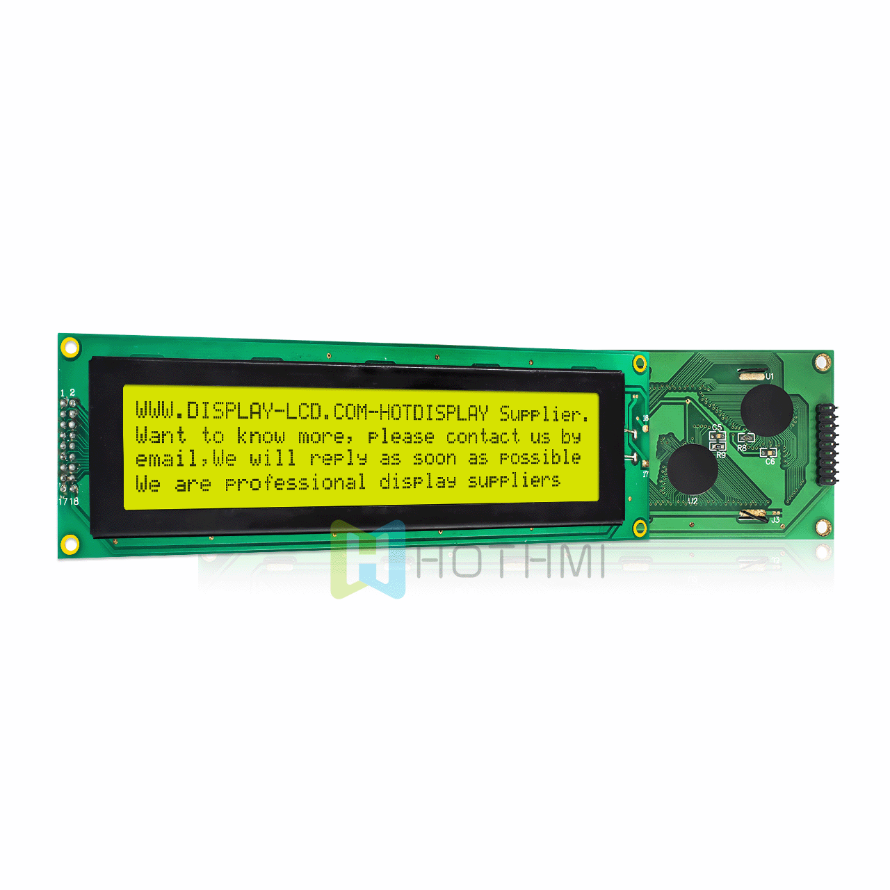 4X40 character LCD module | monochrome display STN positive display | with yellow-green backlight | Arduino display | ST7066U controller