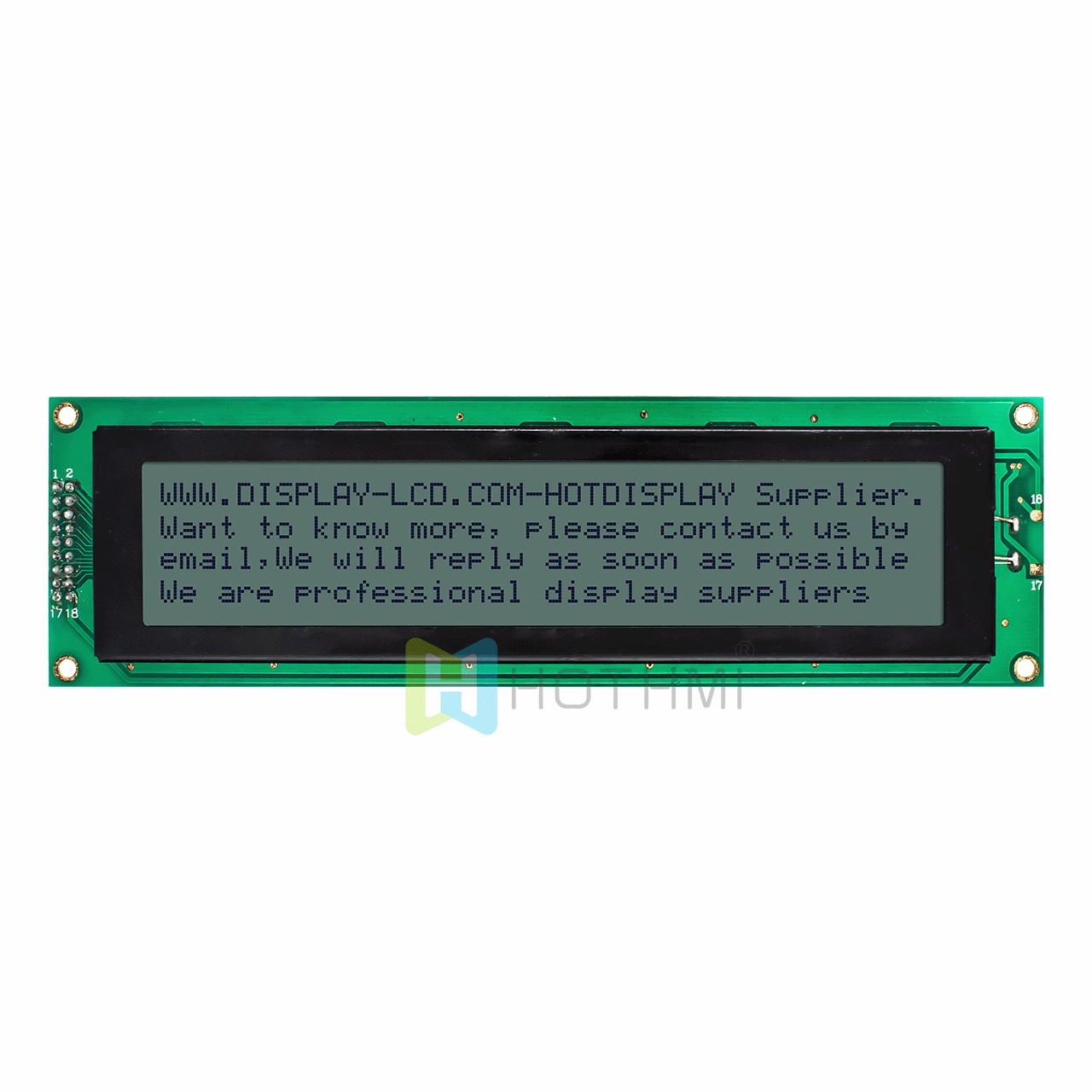 4X40 Character LCD Modules |  STN+ With Yellow-Green Backlight ST7066U
